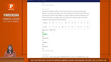 FREE CSEET LOGICAL REASONING CLASS-3| CODING & DECODING DOUBTS AND SOLUTIONS|