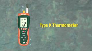 Extech Psychrometer with IR Thermometer Showcase Video