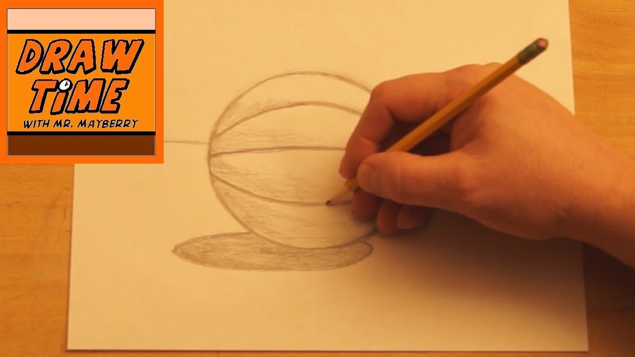 How to Draw a Basketball - YouTube