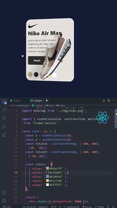 Building a Shoe Card with HTML, CSS & JavaScript - YouTube