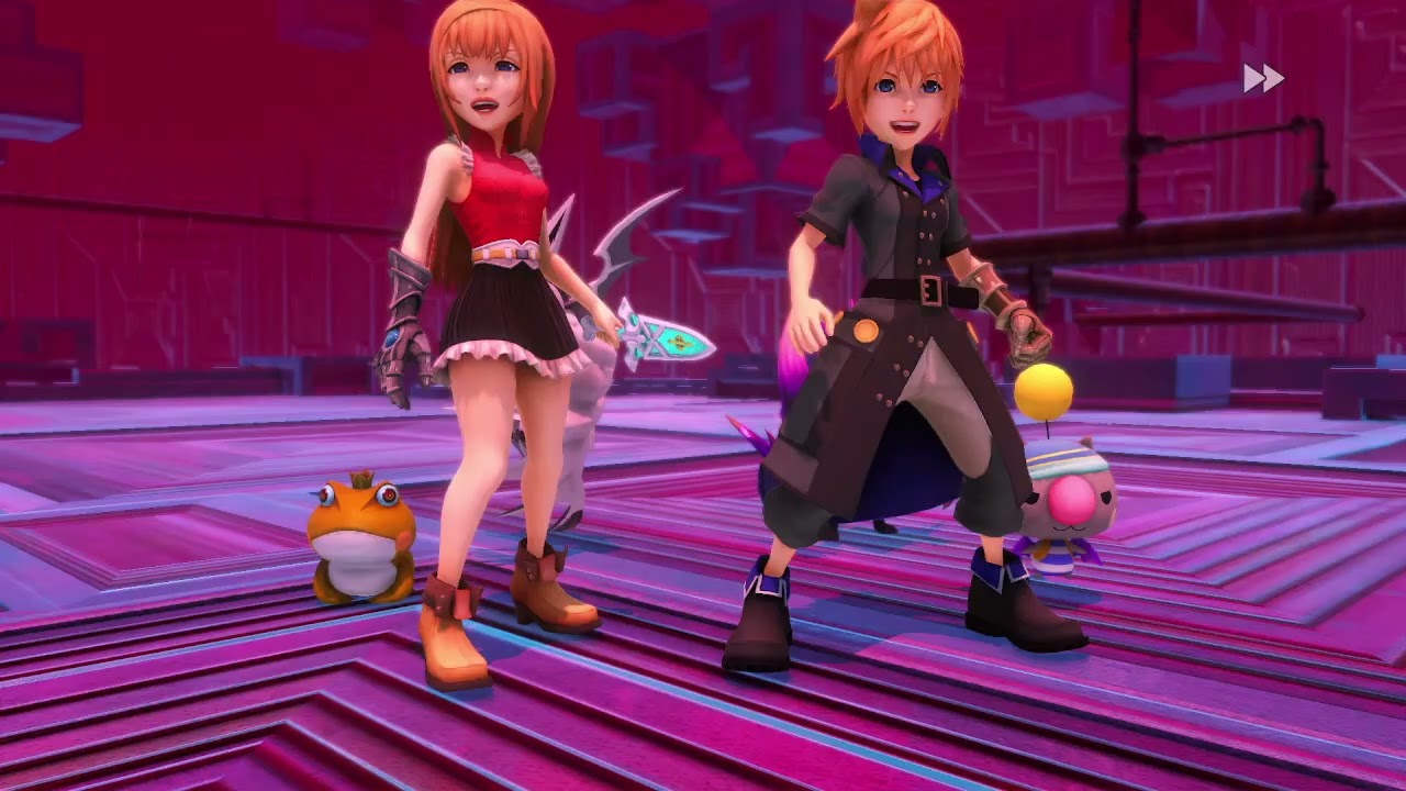 World of Final Fantasy   Grinding at Castle Exnine