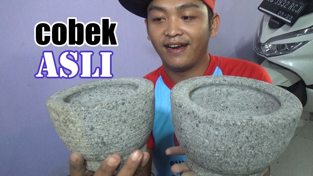 Cobek Asli Batu Bukan Semen YouTube