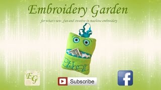 What's IN THE HOOP with Embroidery Garden / Monster Tooth Fairy Pillow