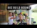 BUS BUILD BEGINS: Ripping out the interior for Beginners! Toyota Coaster Conversion