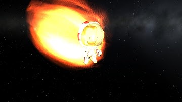 Jebediah re-entry with Heat Shield - KSP