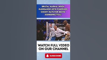 BRUTAL KARMA! When Oleksandr Usyk PUNISHED Cocky Rats For Being Disrespectful! 2