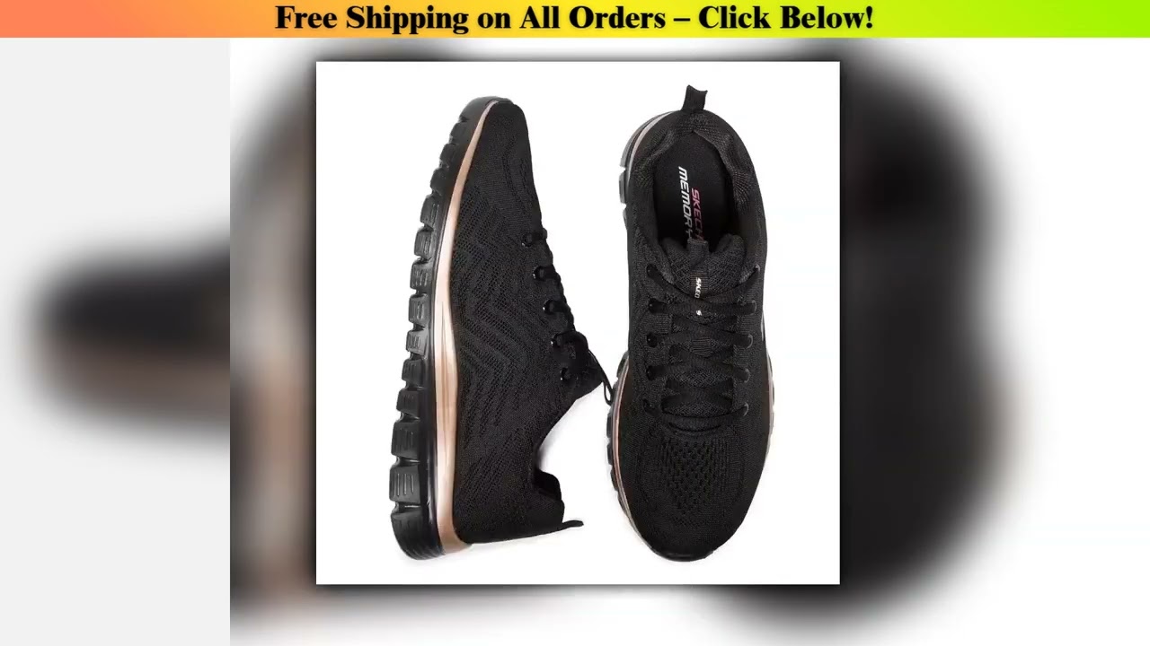 Skechers 12615 women's sneaker black - comfortable and elegant design Wholesale Best Quality New