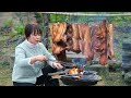 【二米炊烟】Chinese Sausage & Bacon. 200斤豬肉，用特殊的方法製成臘肉香腸，能儲藏1年