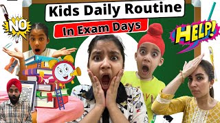 Kids Daily Routine In Exam Days | Ramneek Singh 1313 | RS 1313 VLOGS