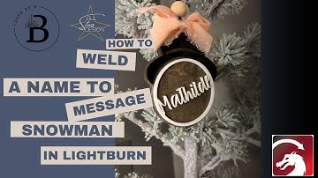 Welding Text to Circles Made EASY in Lightburn!