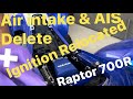 Raptor 700R Air intake, AIS Delete completed and relocate the ignition Yamaha