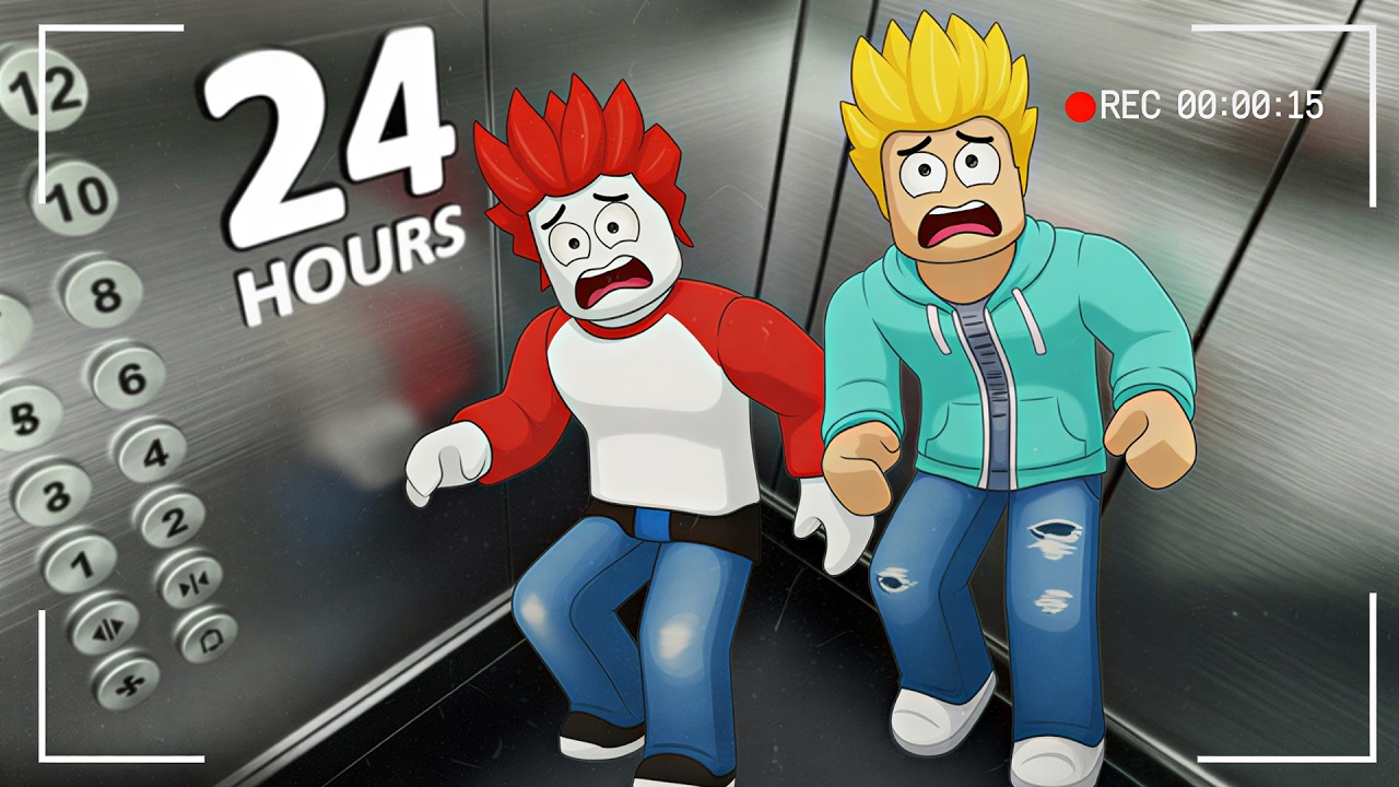 Roblox 24 Hours in Elevator ⏳⏳Khaleel and Motu Gameplay - YouTube