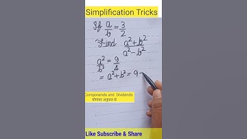 Simplification || Short Tricks || Componendo and Dividendo ||@Sky Struggle Education