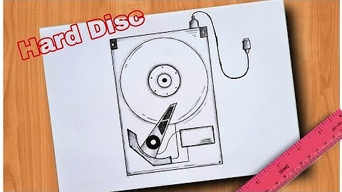 How to Draw Hard Disk Drive step by step so easy // Hard Disk Drive Drawing