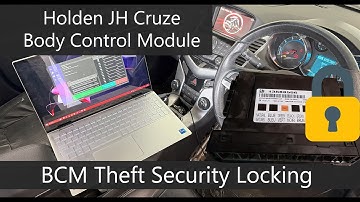 Holden JH Cruze BCM Theft Security Locking - Protect Against Key Programming Theft!