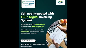 FBR Digital Invoicing Integration | SRP-360 ERP Sales Module Demo | Stay Compliant in 2025