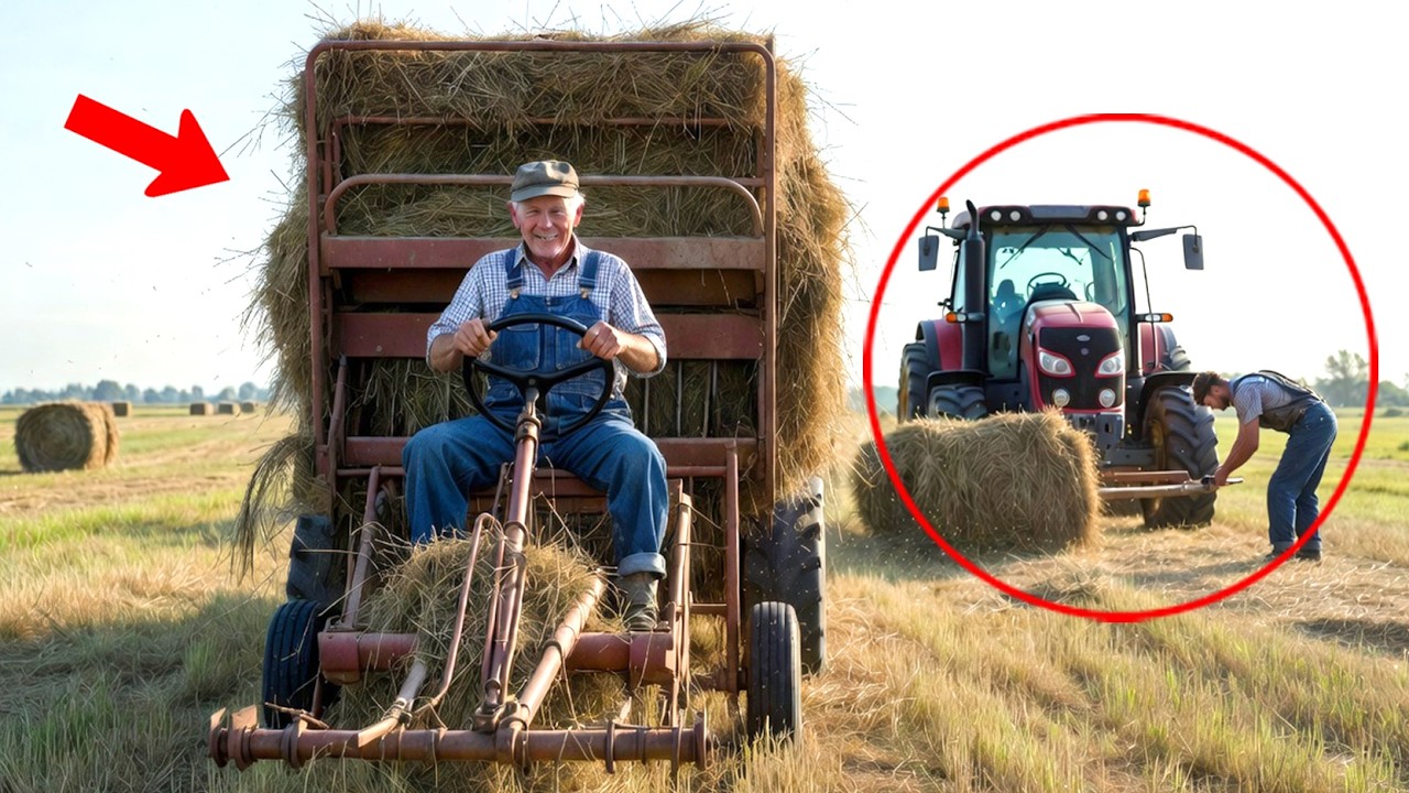 They Laughed at His 40-Year-Old Baler… Until Every New Tractor Broke