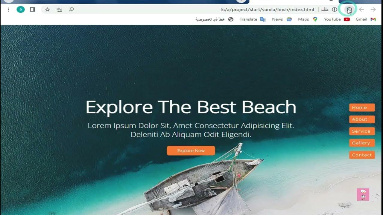 Creat Responsive Website Travel Design Using HTML / CSS / Step By Step ...
