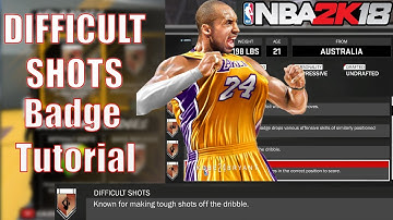 NBA 2K18 BADGE Tutorial - Difficult Shot Super Fast And Easy! (BETTER BADGE THEN DEADEYE)