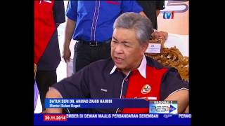 Akta Hasutan Datuk Seri Zahid Hamidi 30 Nov 2014