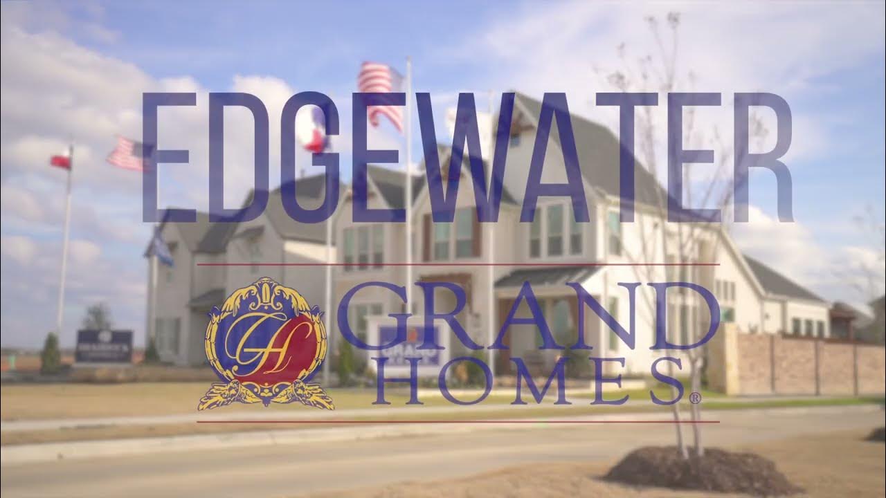 New Grand Homes in Fate Texas at Edgewater YouTube