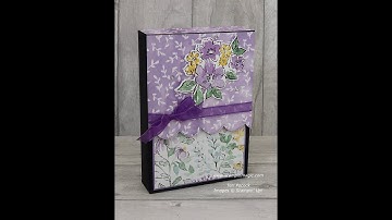 Hand-Penned Petals - Card Box - to fit both A2 and A6 Cards