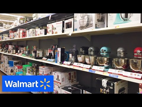 WALMART KITCHEN BLENDERS MIXERS COFFEE MAKERS KITCHENWARE SHOP WITH ME SHOPPING STORE WALK THROUGH