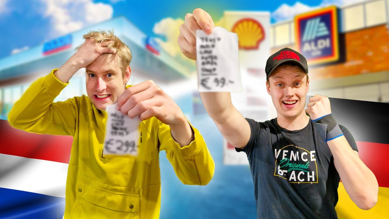 Nederland VS Duitsland Wie Is Er Goedkoper *Experiment* YouTube