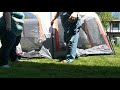Ozark Trail 10 person instant tent with LED lights setup takedown 05 20 20