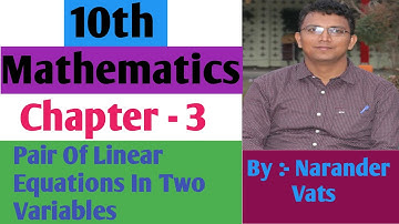Class 10th Ncert Mathematics Exercise 3.1 Introduction #VATSCLASSES