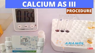 CALCIUM ARSENAZO Procedure | CALCIUM ARSENAZO III TEST-In English