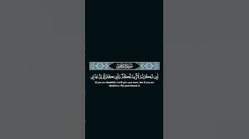 لئن شكرتم لأزيدنكم #ياسر_الدوسري #quran #راحة_نفسية #تلاوة_خاشعة #tilawat #اكسبلور #لايك #surah