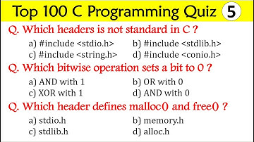 C Language Quiz | Programming Language #programminglanguages #clanguage #clanguageprogramming