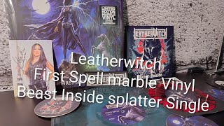 Leatherwitch Album First Spell   Single Beast Inside colour Vinyl Beer coaster postcard