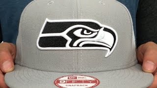 Seahawks 'NFL TEAM-BASIC SNAPBACK' Grey-Black Hat by New Era