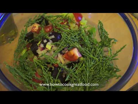 Samphire Salad - How to cook Samphire - Samphire - British Cooking - Seaweed Recipes - Wild Grass