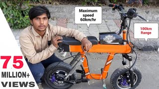 How To Make Mini Electric Motorcycle At Home || DIY PROJECT | Beginners Guide | Creative science