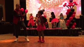 Aeyah's 7th birthday celebration 2015. Dance number with Daddy Arden. Barbie girl!