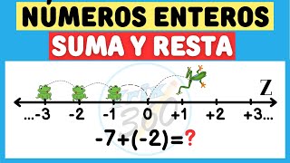 Suma y Resta de Números Enteros con la Recta Numérica