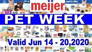Meijer Pet Ad Jun 14,2020 | Meijer Sneak Peek Weekly Ad| Meijer Ad Bogo This Weekly
