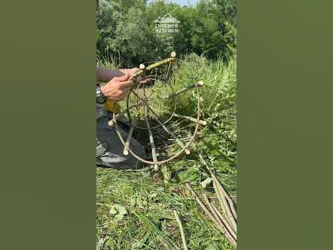 Верша рыболовная снасть. Ловушка для рыбы - YouTube