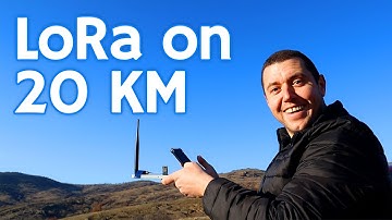 Testing the RYLR993 LoRa module communication range with open line of sight! Amazing results!
