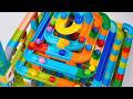 INSANE LEGO Duplo Marble Run ASMR ☆ Multi-Level Spiral Race & Colorful Ball Track Challenge