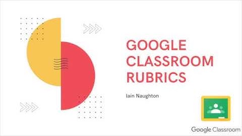 Google Classroom Rubrics