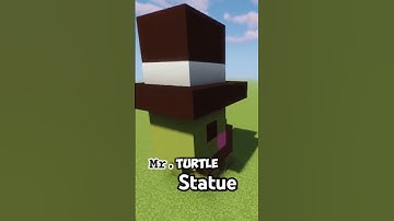 This Minecraft Turtle Statue Took 60 Second to Build!