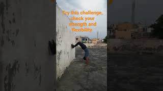 try this flexibility & strength challenge #shorts #like #subscribe #funny #challenge #youtubeshorts