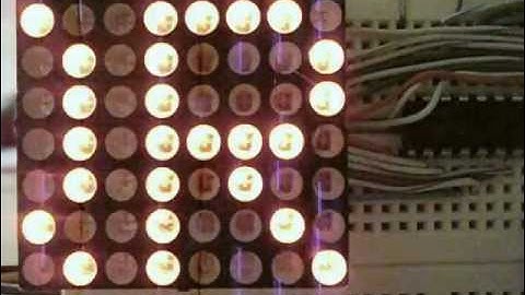8x8 LED Matrix Font Demonstration