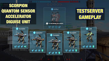 War Robots Testserver: SCORPION the New Metabot