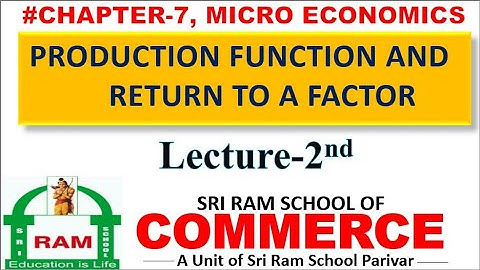#2, PRODUCTION FUNCTION AND RETURN TO A FACTOR |MICRO ECONOMICS CHAPTER-7|