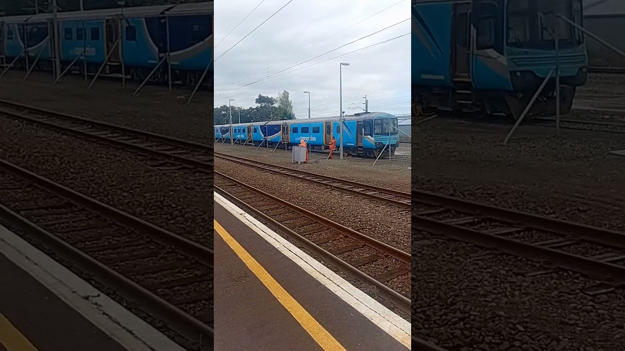 Jb1236 and The Tui Express departing from Palmerston North Railway Station 